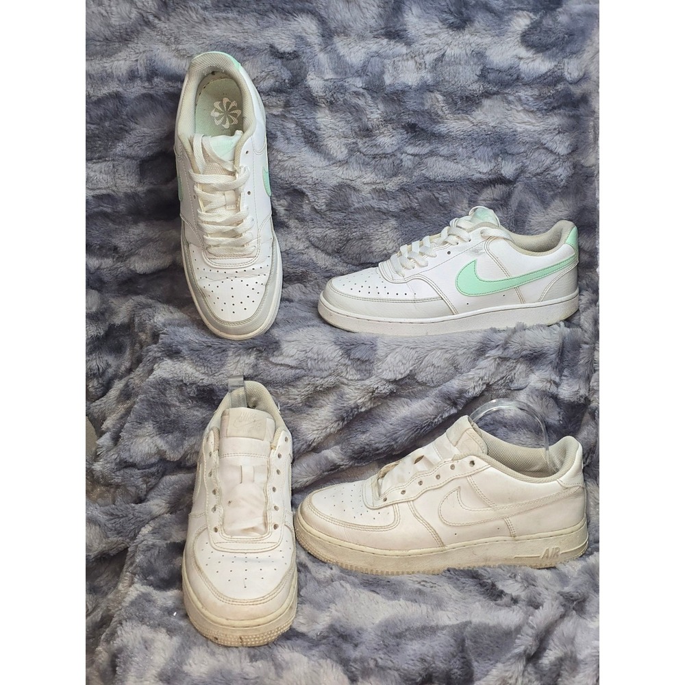 Nike Bundle 2- Court Vision Low FZ4124-100 Air Force 1‎ DH2920-111 White
